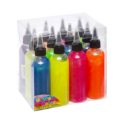 Клей з блискітками COLOR-IT 120SP баночки 120мл 6 кольорів