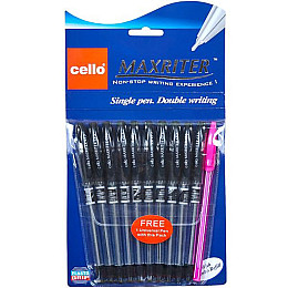 Ручка олійна MAXRITER Cello 727+1Black чорна 10 штук в упаковці
