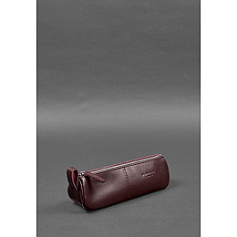 Кожаный пенал-несессер (футляр для очков) 4.0 Бордовый BlankNote