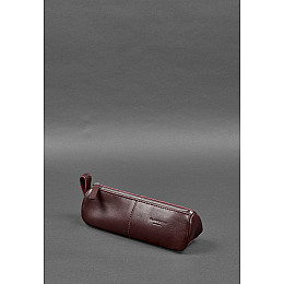 Кожаный пенал-несессер (футляр для очков) 4.0 Бордовый BlankNote