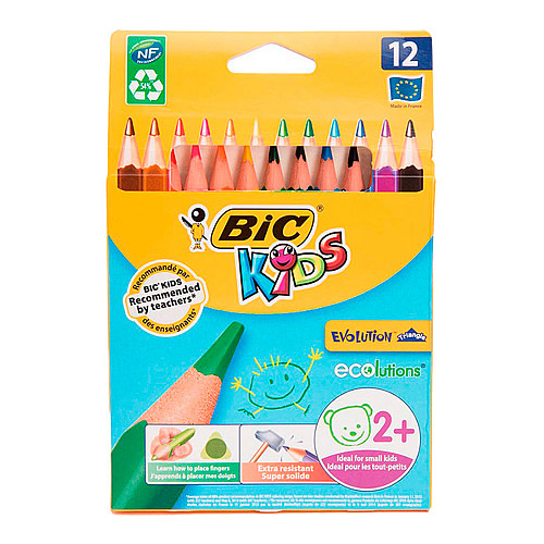 Карандаши цветные BIC Evolution 12 цветов (3086124001632)