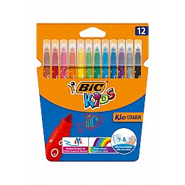 Фломастеры BIC Kid Coleour 12 цветов 12 шт (3270220002727)