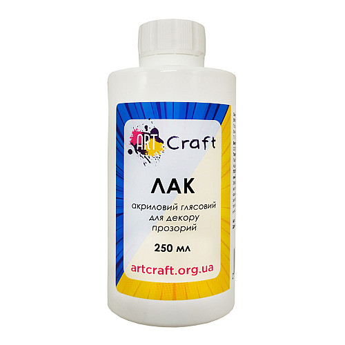 Лак акриловий глянсовий Art Craft 5002-AC 250 мл