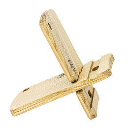 Деревянная подставка для телефона Клевер с чехлом Minkovka Древесина ясеня 13 см/8 см Натуральное дерево (27361)