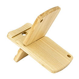 Деревянная подставка для телефона с чехлом Minkovka Древесина ясеня 13 см/8 см Натуральное дерево (27362)