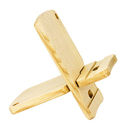 Деревянная подставка для телефона с чехлом Minkovka Древесина ясеня 13 см/8 см Натуральное дерево (27362)