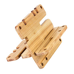 Деревянная подставка для телефона большая С чехлом Minkovka Древесина черешни 16 см/13 см Натуральный (27368)