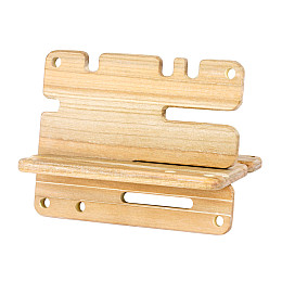 Деревянная подставка для телефона большая С чехлом Minkovka Древесина черешни 16 см/13 см Топленое молоко (27370)