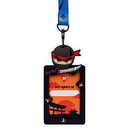 Бейдж силиконовый на ленте YES Ninja (940303)
