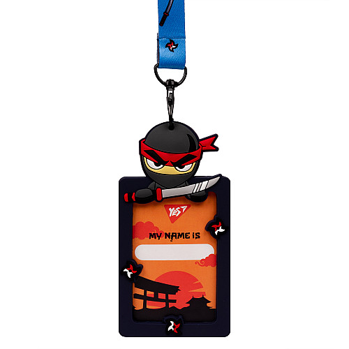 Бейдж силиконовый на ленте YES Ninja (940303)