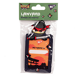 Бейдж силіконовий на стрічці YES Ninja (940303)