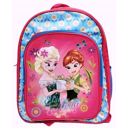Рюкзак школьный для девочки Paso Frozen Anna & Elsa Розовый с голубым (DFZT-080)