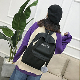 Рюкзак 5 в 1 шкільний для дівчинки Hoz блакитний Sugebag (набір: рюкзак, шоппер, пенал, сумочка, гаманець) (SK001668)