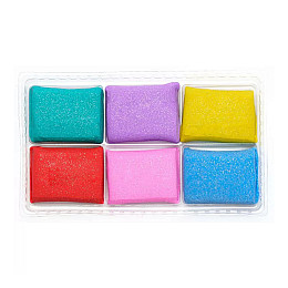 Полімерна глина пастельних квітів Школярик 304118001-UA з блискітками 6 кольорів