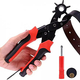 Дырокол револьверный пробойник для кожи люверсов CNV от 2 до 4.5 мм