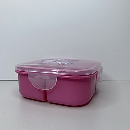 Ланч-бокс пластиковий з трьома відділами 15*15*6 см Keep Calm Ал Пластик 37166