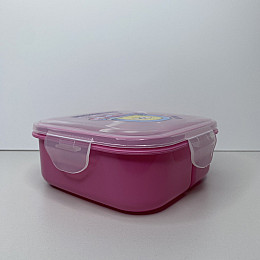 Ланч-бокс пластиковий з трьома відділами 15*15*6 см Cute Invasion Ал Пластик 37166