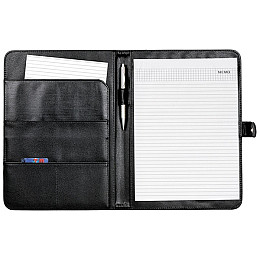 Деловая папка из искусственной кожи с блокнотом Bakula Черный (R91707S black)