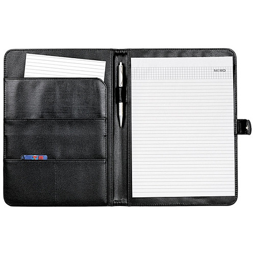 Деловая папка из искусственной кожи с блокнотом Bakula Черный (R91707S black)