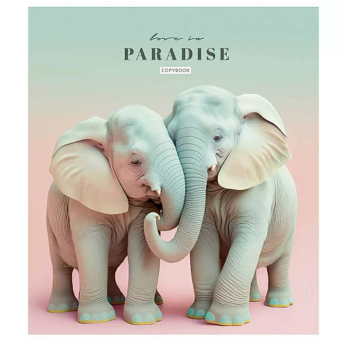 Тетрадь общая "Love in paradise" Школярик 036-3256L-1 в линию 36 листов