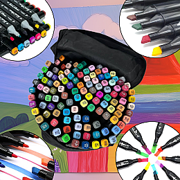 Профессиональные маркеры для рисования в наборе OPT-TOP 120 шт (1910471237)