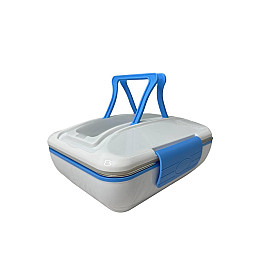 Ланч-бокс электрический с подогревом от сети 220 V 820 мл Lunch Box Синий (1936363251)