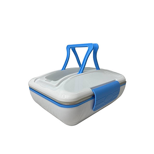 Ланч-бокс электрический с подогревом от сети 220 V 820 мл Lunch Box Синий (1936363251)