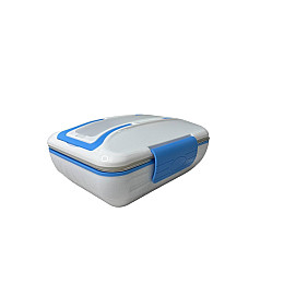 Ланч бокс для еды из качественных премиум материалов Lunch Box от сети 220 V 820 мл Синий (1937469832)
