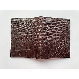 Визитница из кожи крокодила Ekzotic Leather Коричневая (cch01)