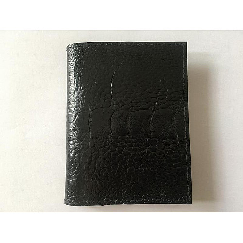 Визитница из кожи страуса Ekzotic Leather Черная (och01)