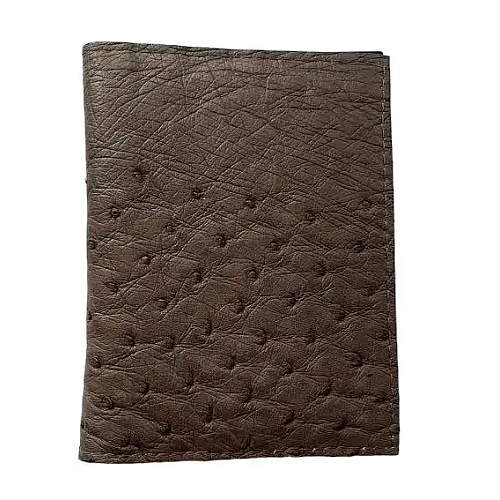 Визитница из кожи страуса Ekzotic Leather Коричневая (och03)
