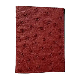 Визитница из кожи страуса Ekzotic Leather Красная (och02)