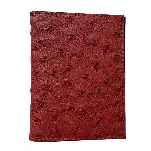 Визитница из кожи страуса Ekzotic Leather Красная (och02)