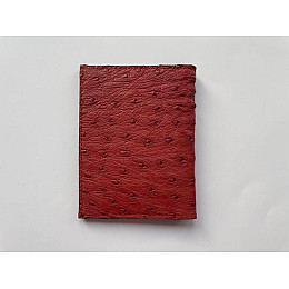 Визитница из кожи страуса Ekzotic Leather Красная (och02)
