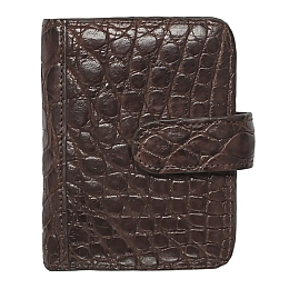 Визитница из кожи крокодила Ekzotic Leather Коричневый (crc01_1)
