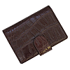 Визитница из кожи крокодила Ekzotic Leather Коричневый (crc03)