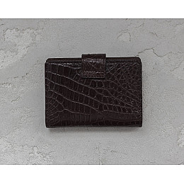 Визитница из кожи крокодила Ekzotic Leather Коричневый (crc03)