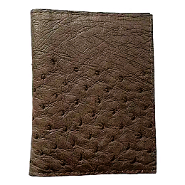 Визитница из кожи страуса Ekzotic Leather коричневая (och 03)