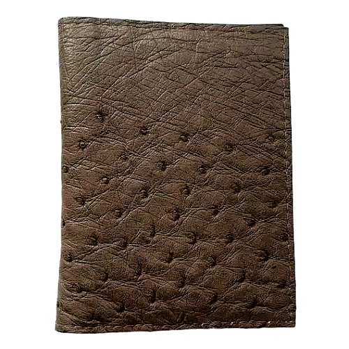 Визитница из кожи страуса Ekzotic Leather коричневая (och 03)