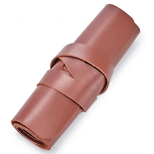 Кожаный сверток для проводов Skin and Skin M 16,8x9 см Коньячный (LC03CG-M)