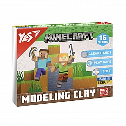 Пластилин YES 16 цв 320г Minecraft (540674)