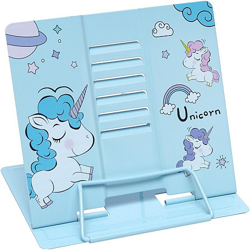 Подставка для книг "Unicorn" Bambi LTS-YD1001 металлическая Blue