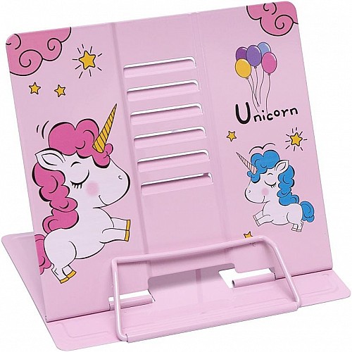 Подставка для книг "Unicorn" Bambi LTS-YD1001 металлическая Pink