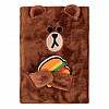 Блокнот пушистый YES Line Friends Brown (151745)