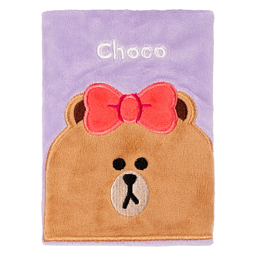 Блокнот пушистый YES Line Friends Choco (151746)