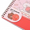 Тетрадь для записей YES А5 80 л софт-тач Line Friends (765737)