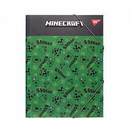 Папка YES A4 на резинке Minecraft. Creepers (492214)