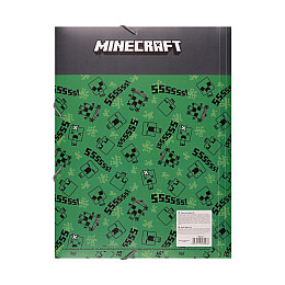 Папка YES A4 на резинке Minecraft. Creepers (492214)
