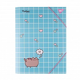 Папка YES A4 на резинке Pusheen. Hearts (492215)