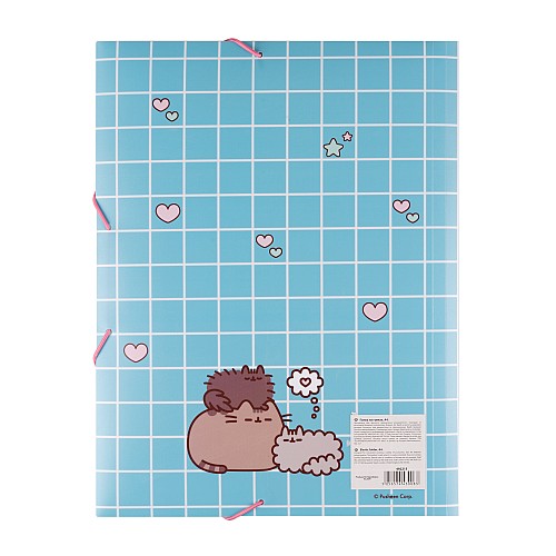 Папка YES A4 на резинке Pusheen. Hearts (492215)